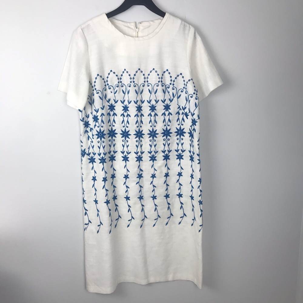 Vintage Embroidered Sheath Dress